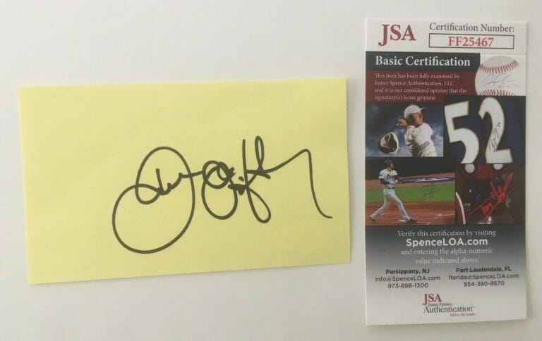 JOHN O’HURLEY SIGNED AUTOGRAPHED 3×5 CARD JSA CERTIFIED SEINFELD FAMILY FEUD
 COLLECTIBLE MEMORABILIA