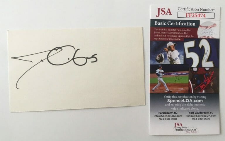 JOHN OATES SIGNED AUTOGRAPHED 3×5 CARD JSA CERTIFIED HALL & OATES
 COLLECTIBLE MEMORABILIA