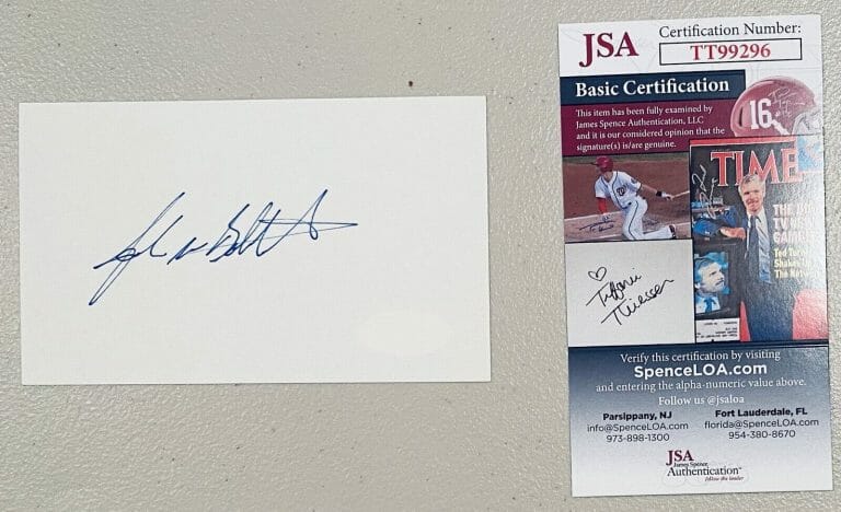 JOHN WAYNE BOBBITT SIGNED AUTOGRAPHED 3×5 CARD JSA CERT UNCUT CUT
 COLLECTIBLE MEMORABILIA