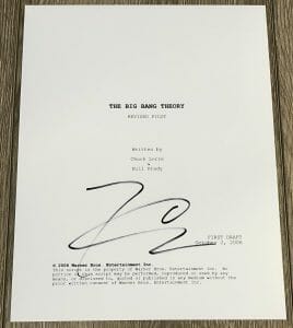 JOHNNY GALECKI SIGNED AUTOGRAPH THE BIG BANG THEORY FULL 52 PAGE PILOT SCRIPT
 COLLECTIBLE MEMORABILIA