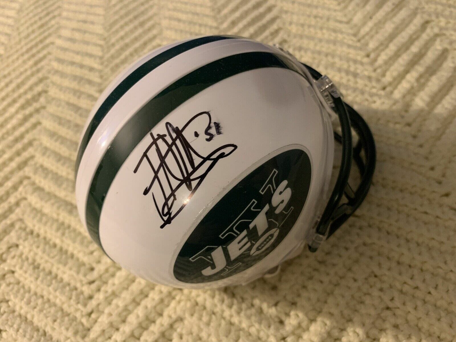 Jonathan Vilma Signed Mini Helmet Autographed Slight Smear New York Jets
Opens in a new window or tab