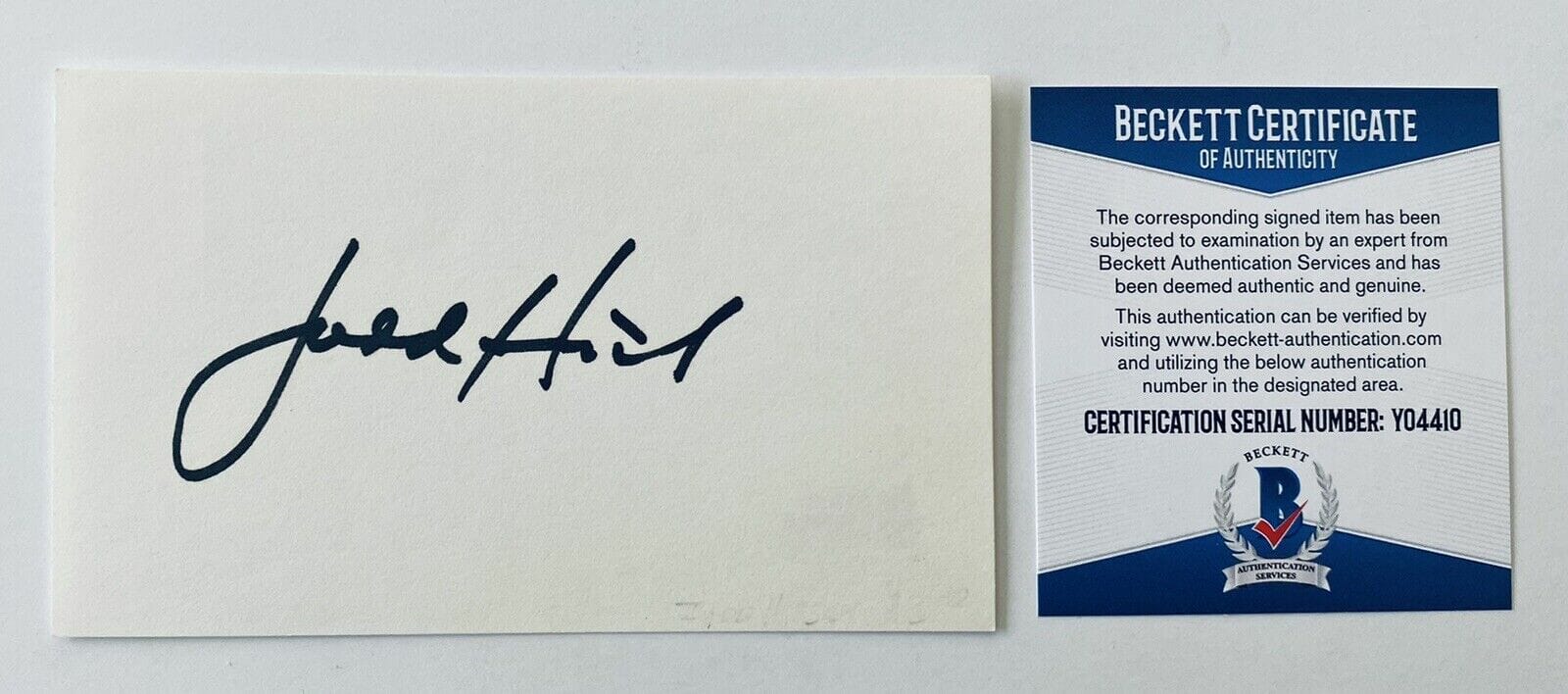 Judd Hirsch Signed Autographed 3x5 Card BAS Beckett Certified Taxi Dear John
Opens in a new window or tab