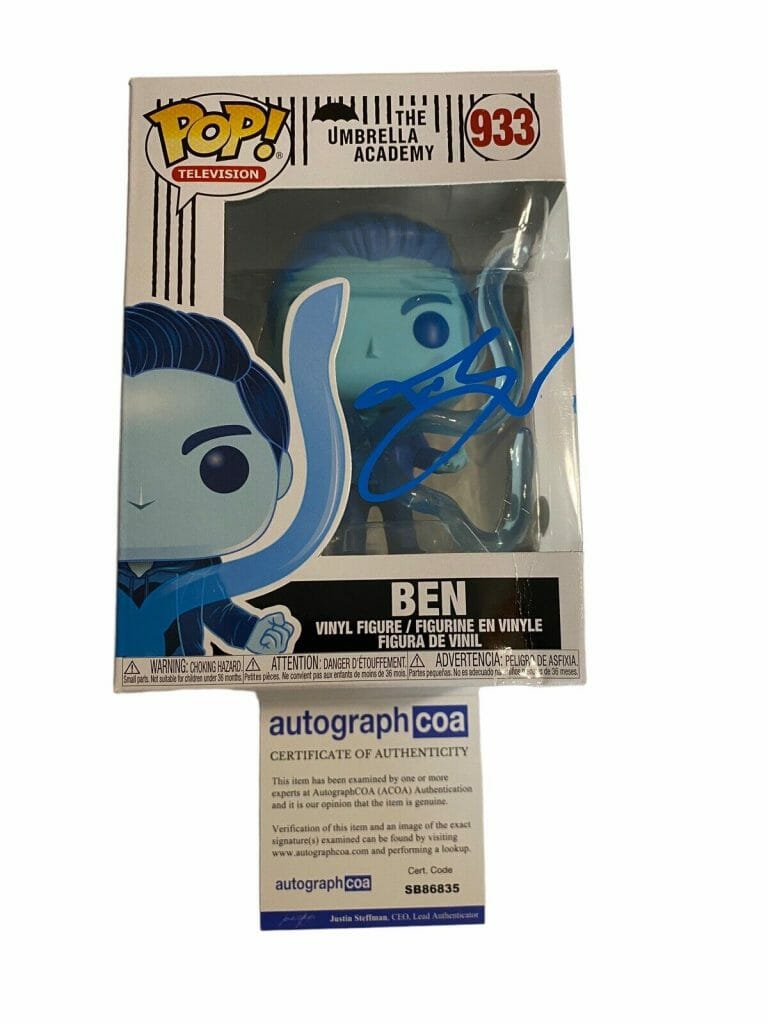 Umbrella academy Ben signed cheapest funko with JSA certification