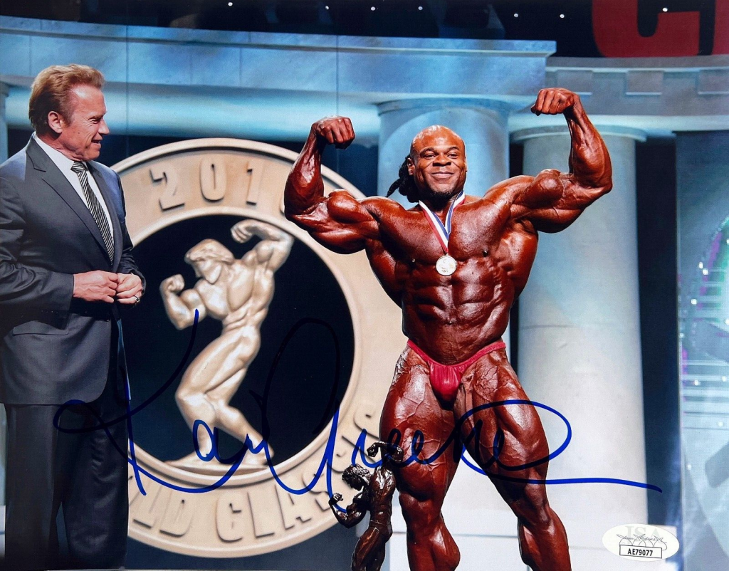 Autograph Bodybuilder KAI GREENE SIGNED AUTOGRAPHED BODYBUILDING 8X10 PHOTO #1 MR OLYMPIA JSA ...