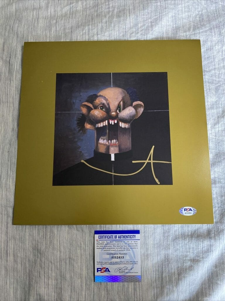 Kanye West Signed My Beautiful Dark Twisted Fantasy Vinyl Record Album  (PSA COA)