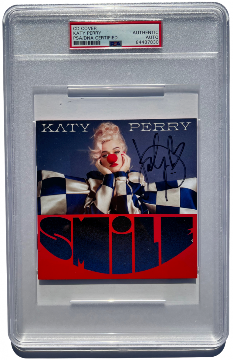 KATY PERRY SIGNED AUTOGRAPHED SMILE CD COVER ALBUM PSA/DNA COLLECTIBLE MEMORABILIA