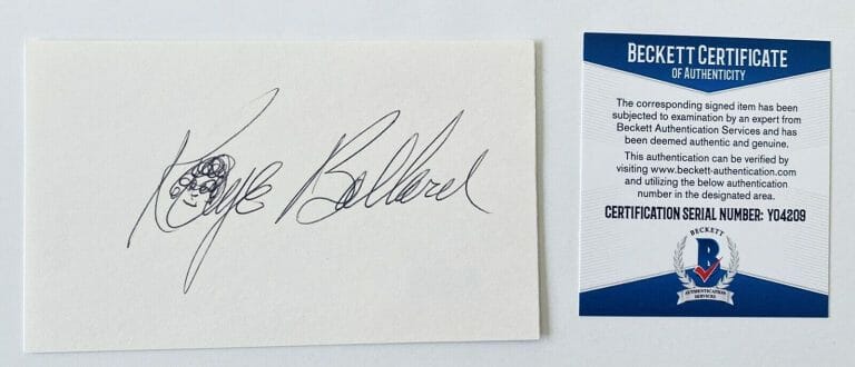 KAYE BALLARD SIGNED AUTOGRAPHED 3×5 CARD BAS BECKETT CERTIFIED
 COLLECTIBLE MEMORABILIA