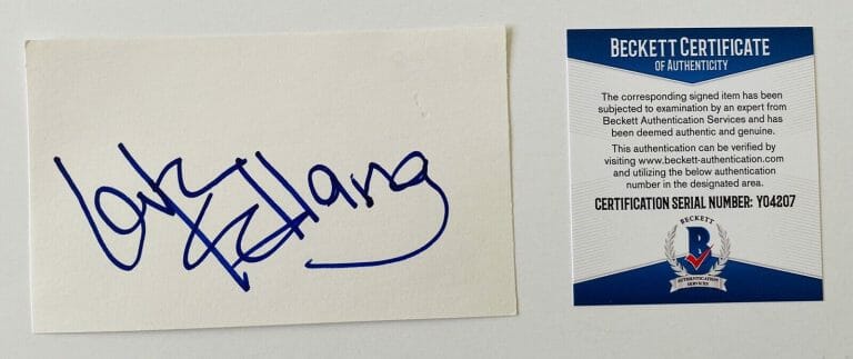 KD LANG SIGNED AUTOGRAPHED 3×5 CARD BAS BECKETT CERTIFIED COUNTRY MUSIC K D K.D.
 COLLECTIBLE MEMORABILIA