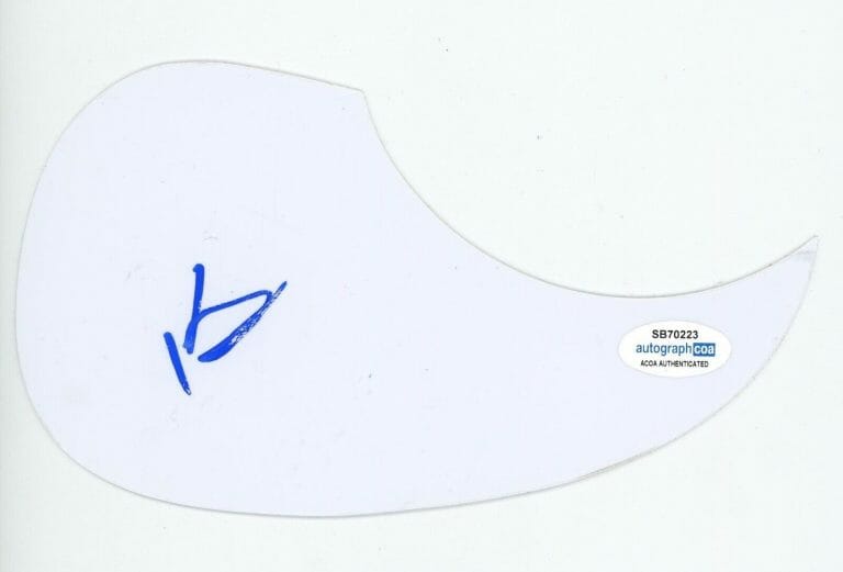 KENNY ROBY SIGNED AUTOGRAPH ACOUSTIC GUITAR PICKGUARD ACOA 6 STRING DRAG COLLECTIBLE MEMORABILIA