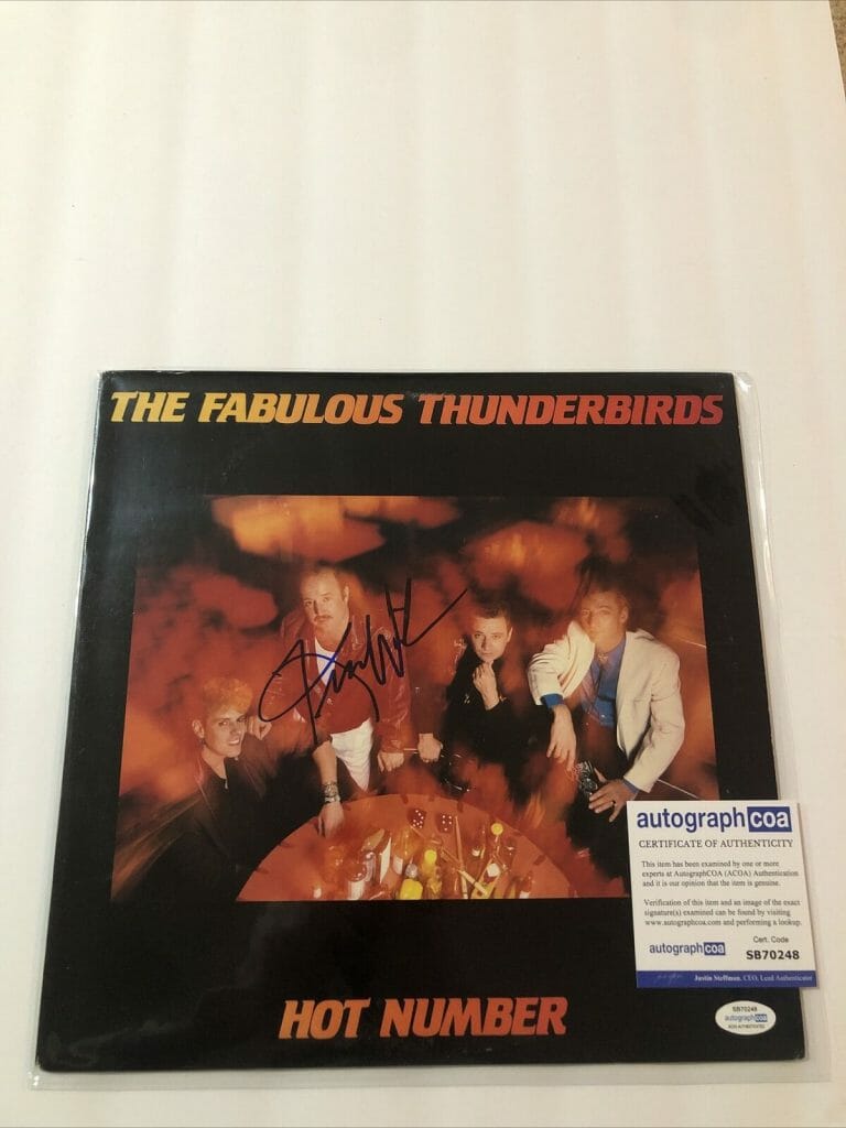 KIM WILSON FABULOUS THUNDERBIRDS HOT NUMBER SIGNED AUTOGRAPH VINYL ...
