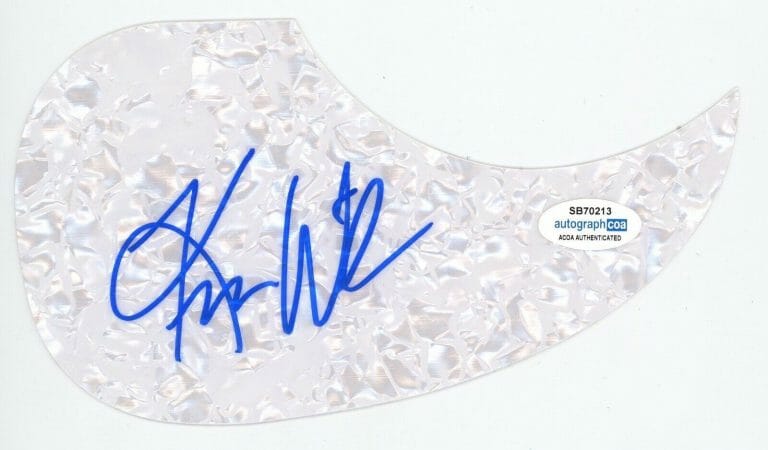 KIM WILSON FABULOUS THUNDERBIRDS SIGNED AUTOGRAPH ACOUSTIC PICKGUARD ACOA GUITAR COLLECTIBLE MEMORABILIA