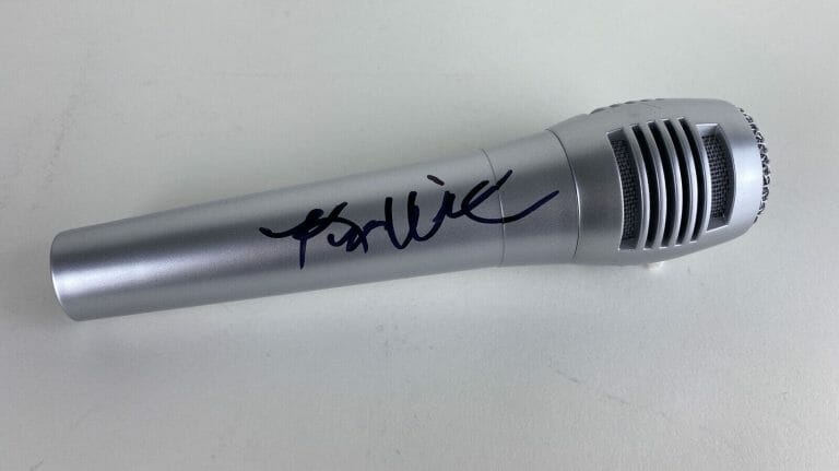 KIM WILSON THE FABULOUS THUNDERBIRDS SIGNED AUTOGRAPH MICROPHONE ACOA COA COLLECTIBLE MEMORABILIA