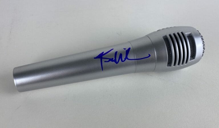 KIM WILSON THE FABULOUS THUNDERBIRDS SIGNED AUTOGRAPH MICROPHONE ACOA COA COLLECTIBLE MEMORABILIA