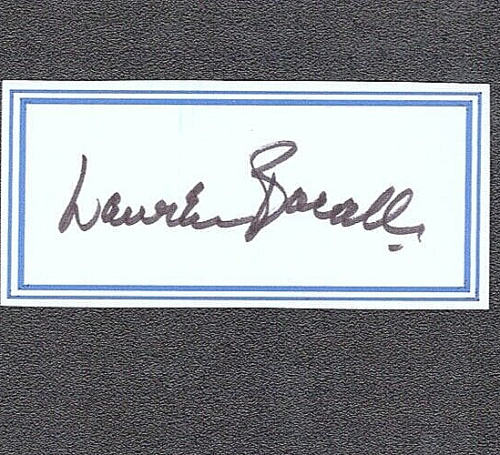 LAUREN BACALL SIGNED AUTOGRAPH 1.5×3 BOOKPLATE BY MYSELF COLLECTIBLE MEMORABILIA
