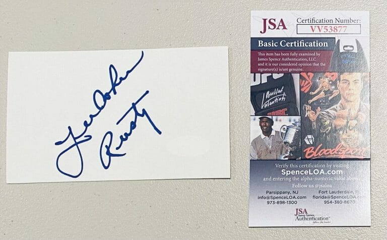 LEE AAKER SIGNED AUTOGRAPHED 3×5 CARD JSA CERT THE ADVENTURES OF RIN TIN TIN
 COLLECTIBLE MEMORABILIA