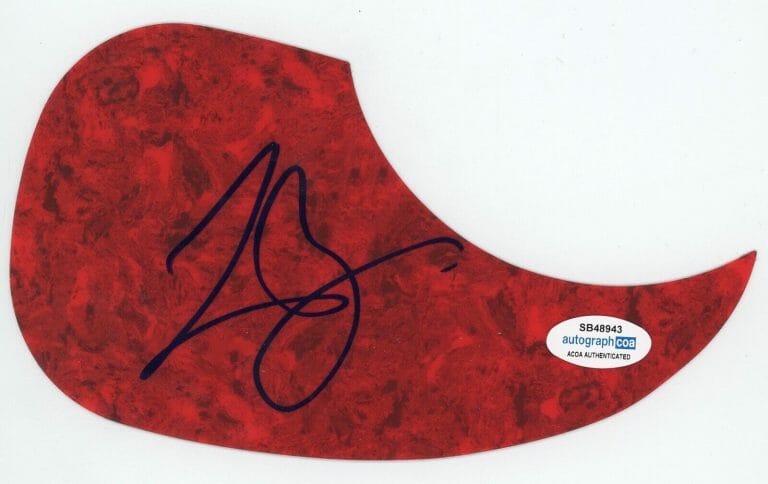 LEE BRICE COUNTRY STAR SIGNED AUTOGRAPH ACOUSTIC GUITAR PICKGUARD ACOA RUMOR COLLECTIBLE MEMORABILIA