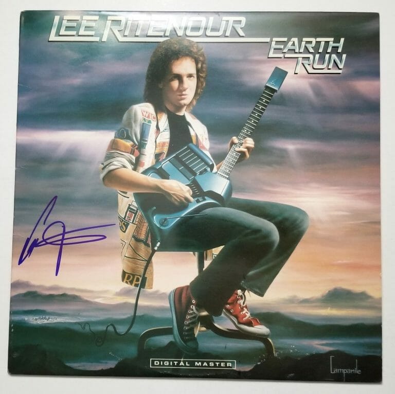 LEE RITENOUR REAL HAND SIGNED EARTH RUN VINYL #1 W/ COA JAZZ GUITARIST
 COLLECTIBLE MEMORABILIA