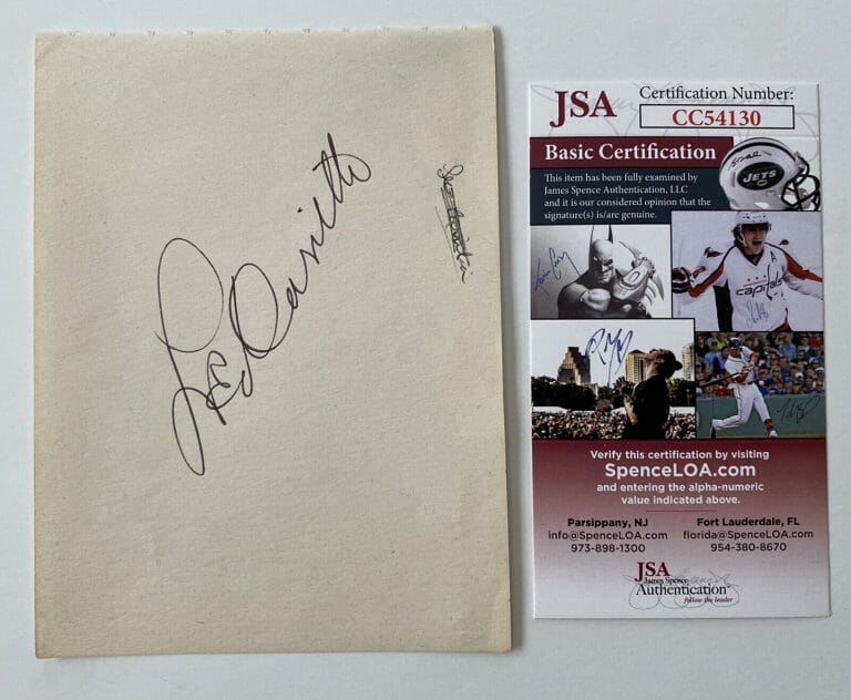 LEO CARRILLO SIGNED AUTOGRAPHED 4.5 X 6 ALBUM PAGE JSA CERTIFIED THE CISCO KID
 COLLECTIBLE MEMORABILIA