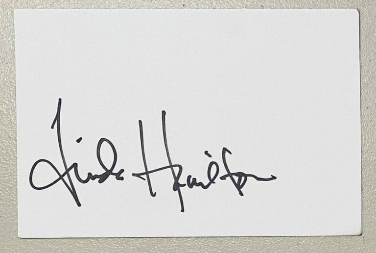 LINDA HAMILTON SIGNED AUTOGRAPHED 4×6 CARD BAS BECKETT CERT T2 THE TERMINATOR
 COLLECTIBLE MEMORABILIA