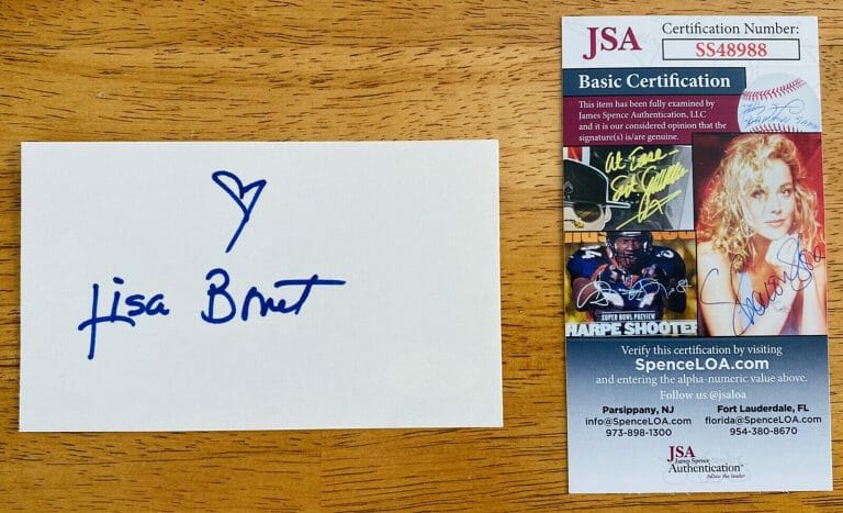 LISA BONET SIGNED AUTOGRAPHED 3×5 CARD JSA CERTIFIED COSBY SHOW
 COLLECTIBLE MEMORABILIA