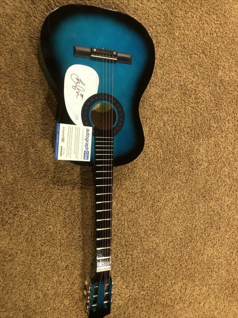 LIZ COOPER STAMPEDE SIGNED AUTOGRAPH 38” ACOUSTIC GUITAR ACOA COA COLLECTIBLE MEMORABILIA