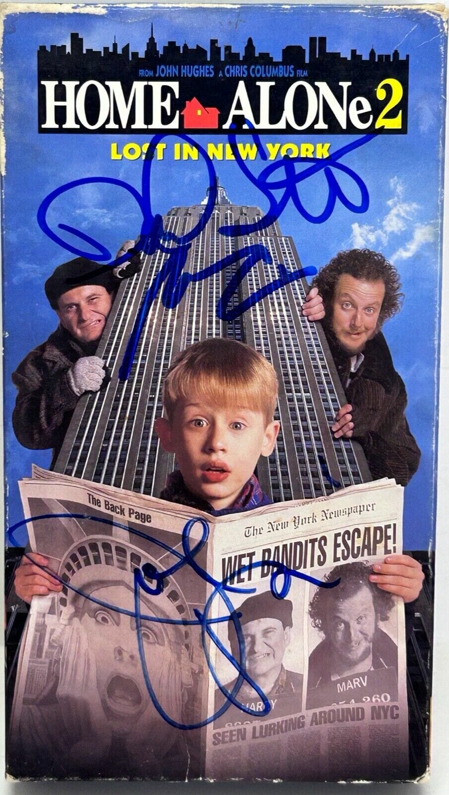 MACAULAY CULKIN D STERN JOE PESCI Signed Autograph Home Alone 2 VHS BAS JSA COA
Opens in a new window or tab