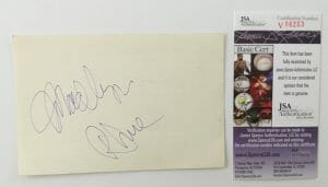 MADLYN RHUE SIGNED AUTOGRAPHED 4×6 CARD JSA CERTIFIED STAR TREK
 COLLECTIBLE MEMORABILIA