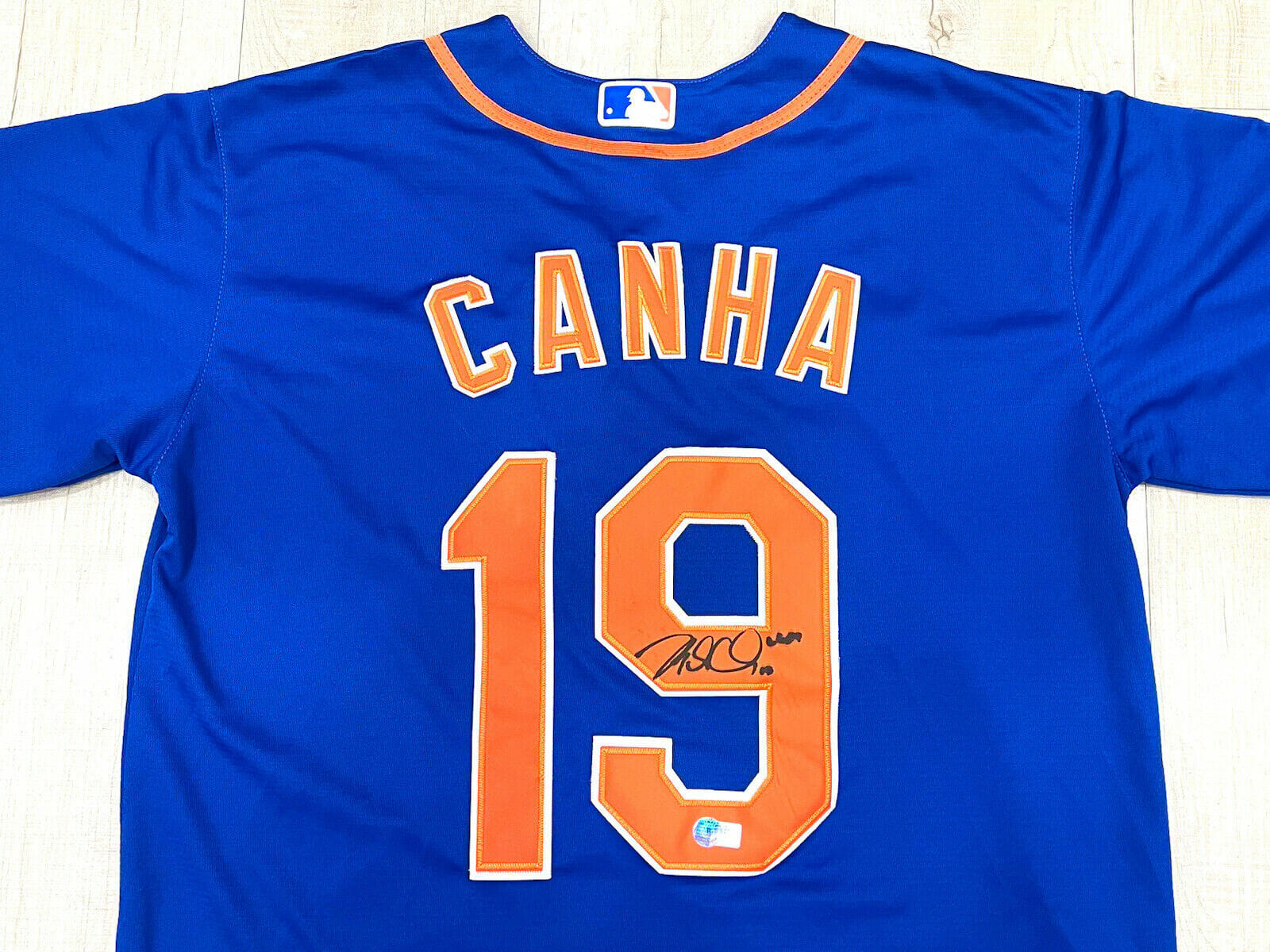 Mark Canha Signed Jersey (PSA)