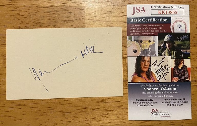 MARLENE DIETRICH SIGNED AUTOGRAPHED 3×5 CARD JSA CERTIFIED ACTRESS
 COLLECTIBLE MEMORABILIA