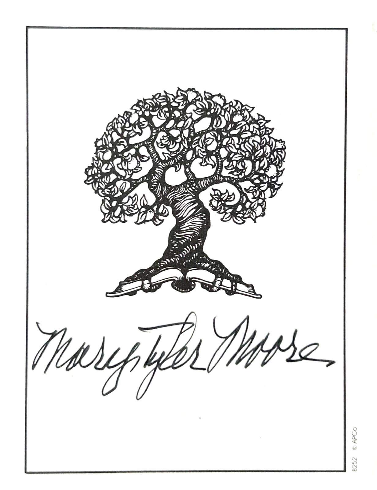 MARY TYLER MOORE Signed Autograph 3x4 Bookplate