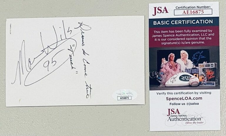 MARY WILSON SIGNED AUTOGRAPHED 3.5 X 5.5 POSTCARD JSA CERTIFIED THE SUPREMES
 COLLECTIBLE MEMORABILIA
