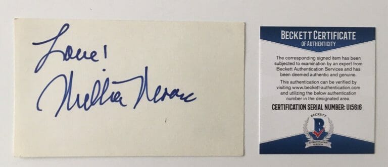 MELBA MOORE SIGNED AUTOGRAPHED 3×5 CARD BAS BECKETT CERTIFIED
 COLLECTIBLE MEMORABILIA