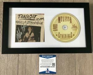 MELISSA ETHERIDGE SIGNED ONE WAY OUT FRAMED & MATTED CD & BECKETT BAS COA
 COLLECTIBLE MEMORABILIA