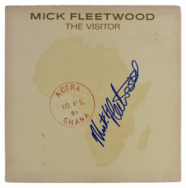 MICK FLEETWOOD AUTHENTIC SIGNED THE VISTOR ALBUM COVER AUTOGRAPHED BAS #BG90716 COLLECTIBLE MEMORABILIA