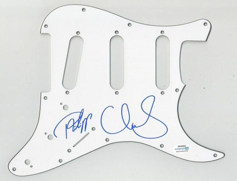 MILKY CHANCE SIGNED AUTOGRAPH STRAT GUITAR PICKGUARD ACOA STOLEN DANCE COLLECTIBLE MEMORABILIA