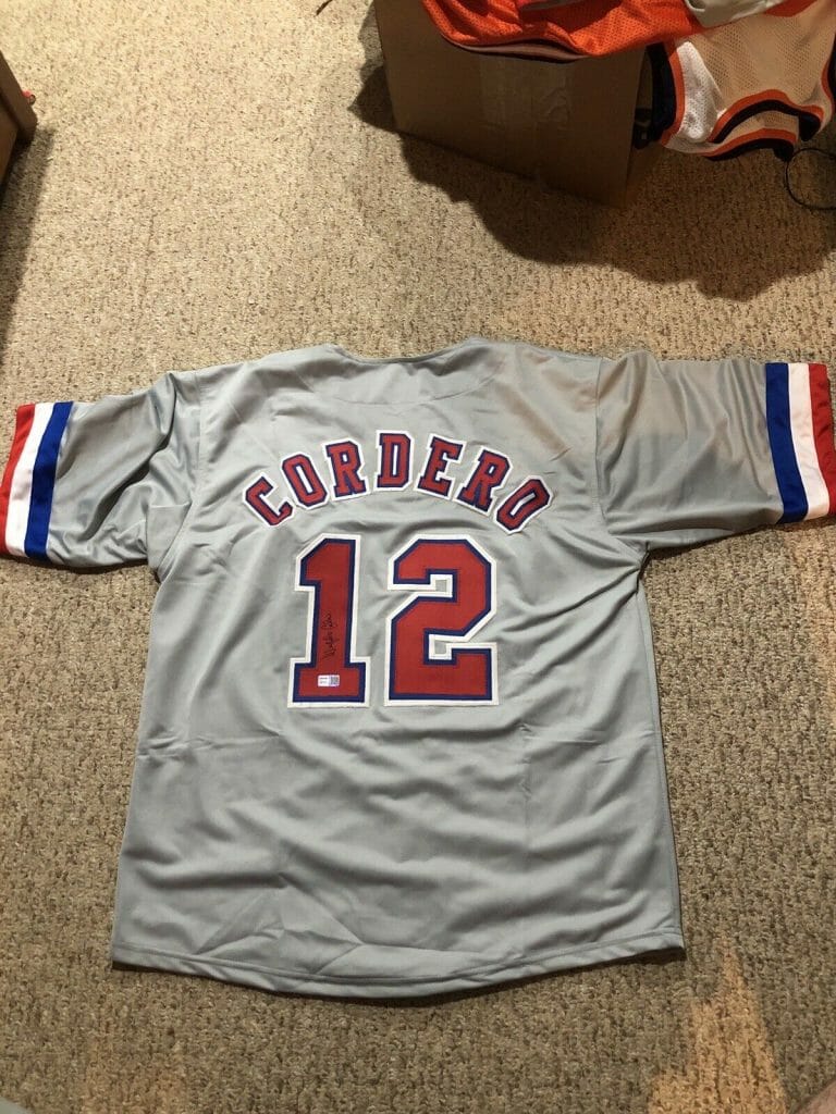 MONTREAL EXPOS- WIL CORDERO SIGNED AUTOGRAPH JERSEY TRISTAR COA ALL STAR COLLECTIBLE MEMORABILIA