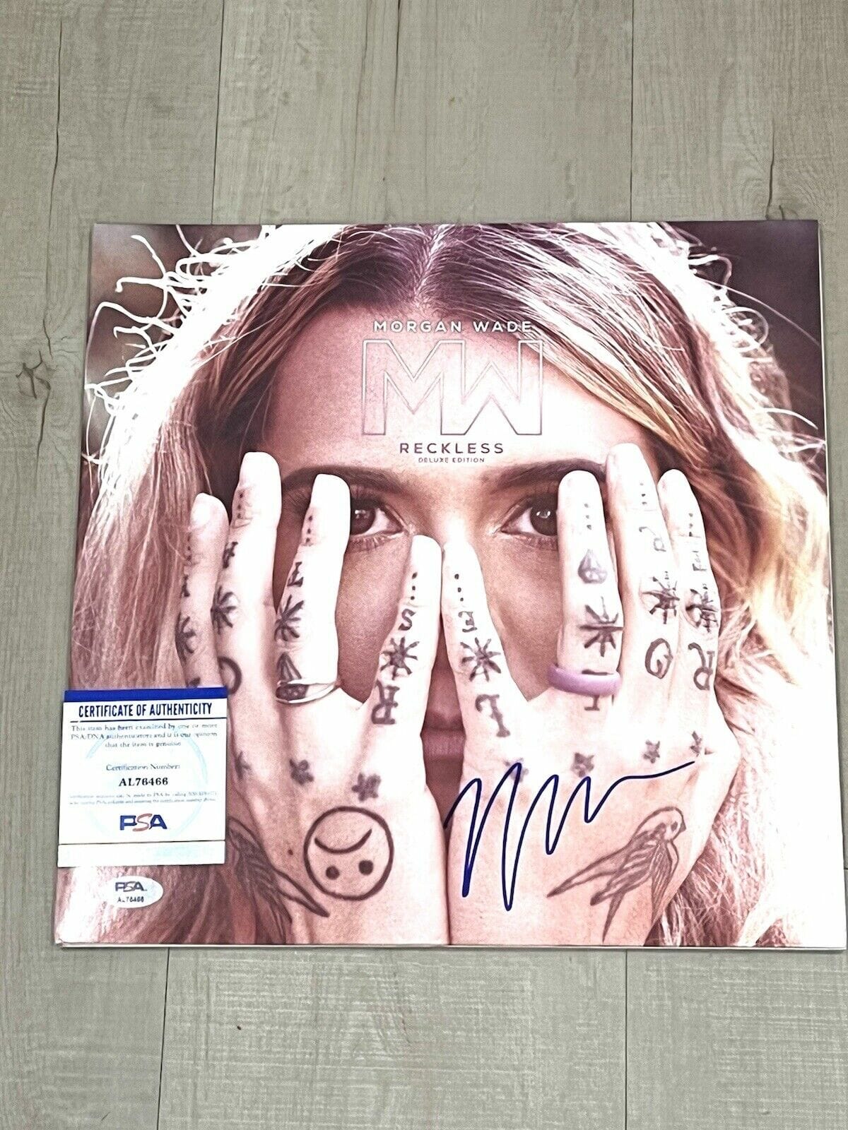 Morgan Wade Hand Signed Autographed RECKLESS Vinyl Album LP PSA DNA CERT #1