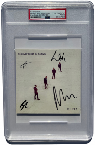MUMFORD AND SONS BAND SIGNED AUTOGRAPHED DELTA CD COVER MARCUS PSA/DNA COLLECTIBLE MEMORABILIA