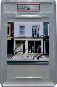 MUMFORD AND SONS BAND SIGNED AUTOGRAPHED SIGH NO MORE CD COVER MARCUS PSA/DNA COLLECTIBLE MEMORABILIA