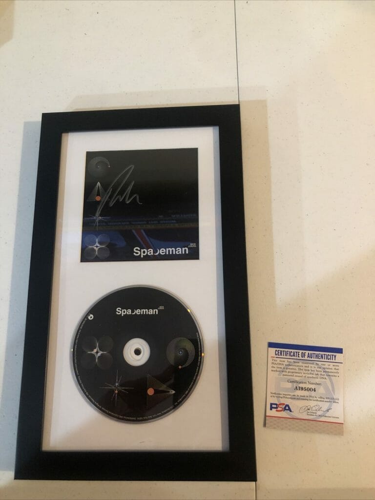 NICK JONAS SIGNED AUTOGRAPH FRAMED SPACEMAN CD PSA DNA COA POP STAR COLLECTIBLE MEMORABILIA