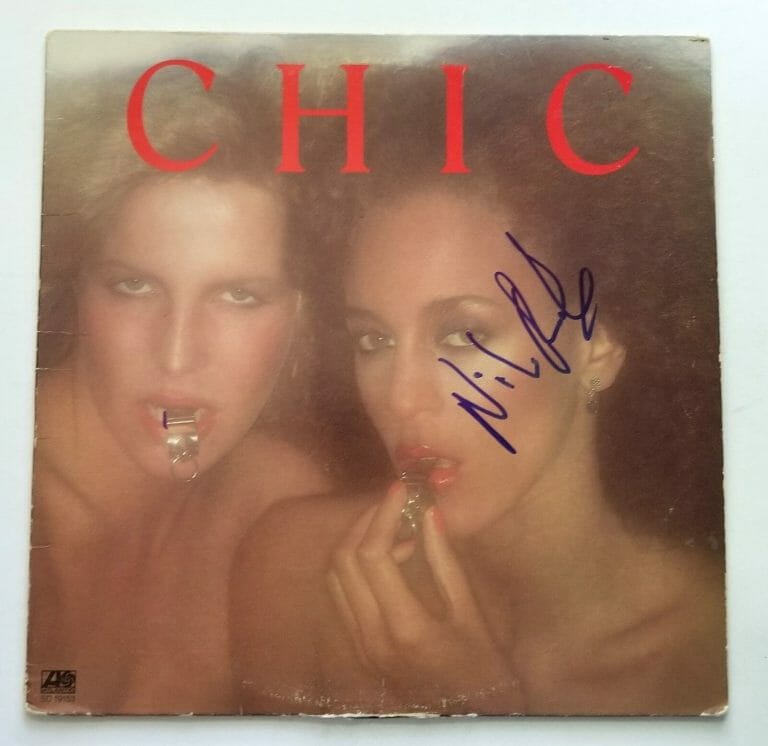 NILE RODGERS OF CHIC REAL HAND SIGNED SELF TITLED VINYL RECORD #2 COA
 COLLECTIBLE MEMORABILIA