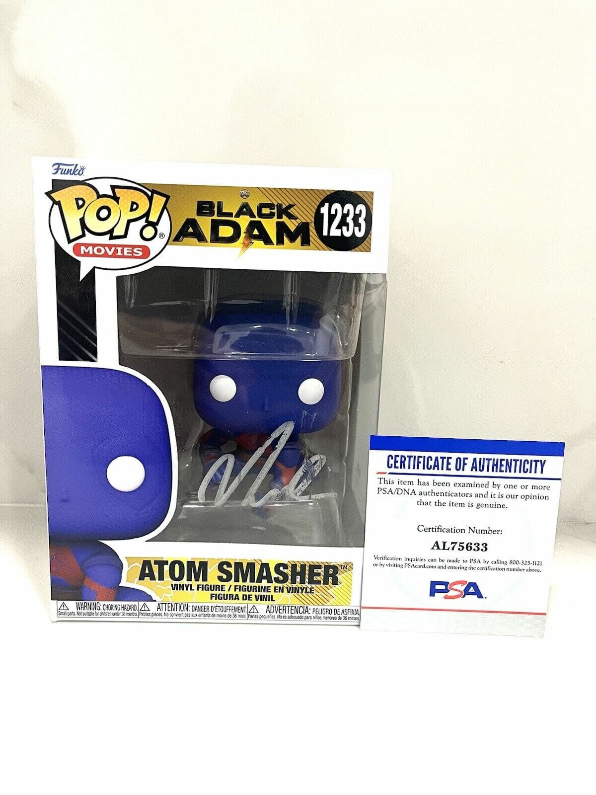 Noah Centineo Hand Signed Black Atom Smasher Funko Pop PSA DNA CERT #2