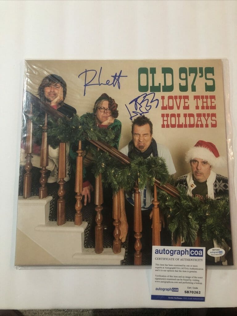 OLD 97S RHETT MILLER KEN BETHEA SIGNED AUTOGRAPH ALBUM LOVE THE HOLIDAYS ACOA COLLECTIBLE MEMORABILIA