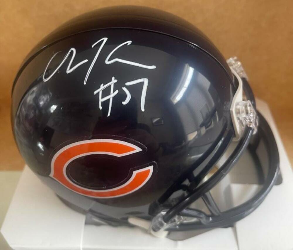 James Thornton signed Chicago Bears Speed mini helmet