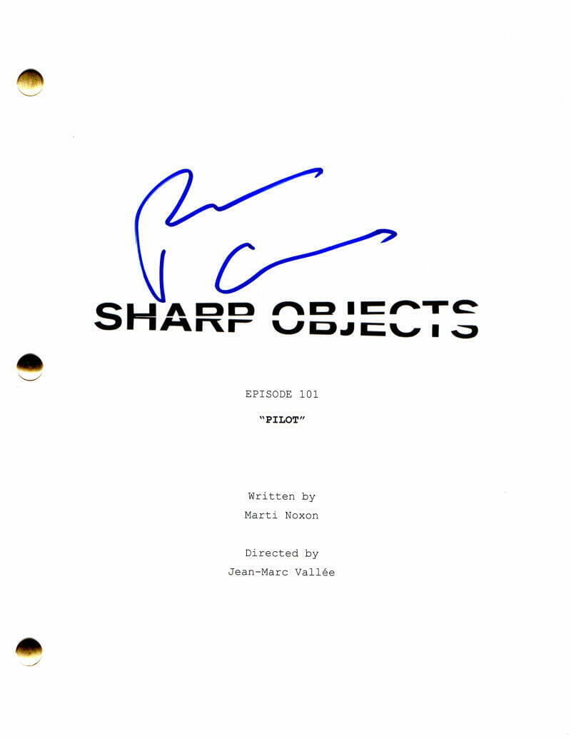 Patricia Clarkson Signed Autograph Sharp Objects Full Pilot Script w/ Amy Adams