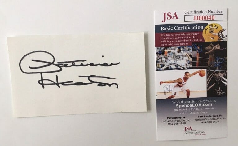PATRICIA HEATON SIGNED AUTOGRAPHED 3×5 CARD JSA CERT EVERYBODY LOVES RAYMOND
 COLLECTIBLE MEMORABILIA