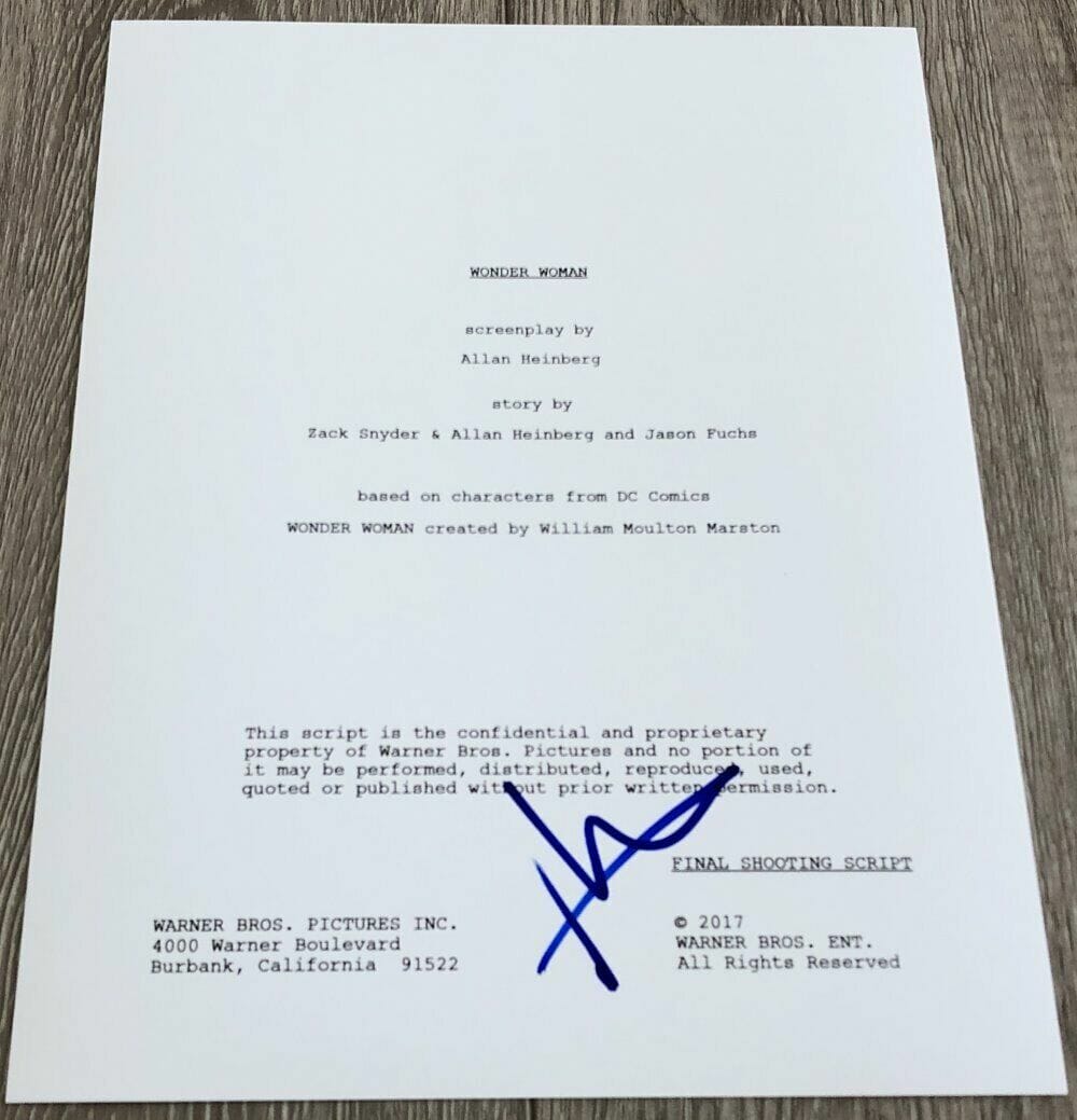 PATTY JENKINS SIGNED AUTOGRAPH WONDER WOMAN 138 PAGE SCRIPT w/EXACT PROOF
Opens in a new window or tab