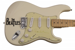PAUL MCCARTNEY SIGNED AUTOGRAPH FENDER ELECTRIC GUITAR THE BEATLES RARE PSA COA COLLECTIBLE MEMORABILIA