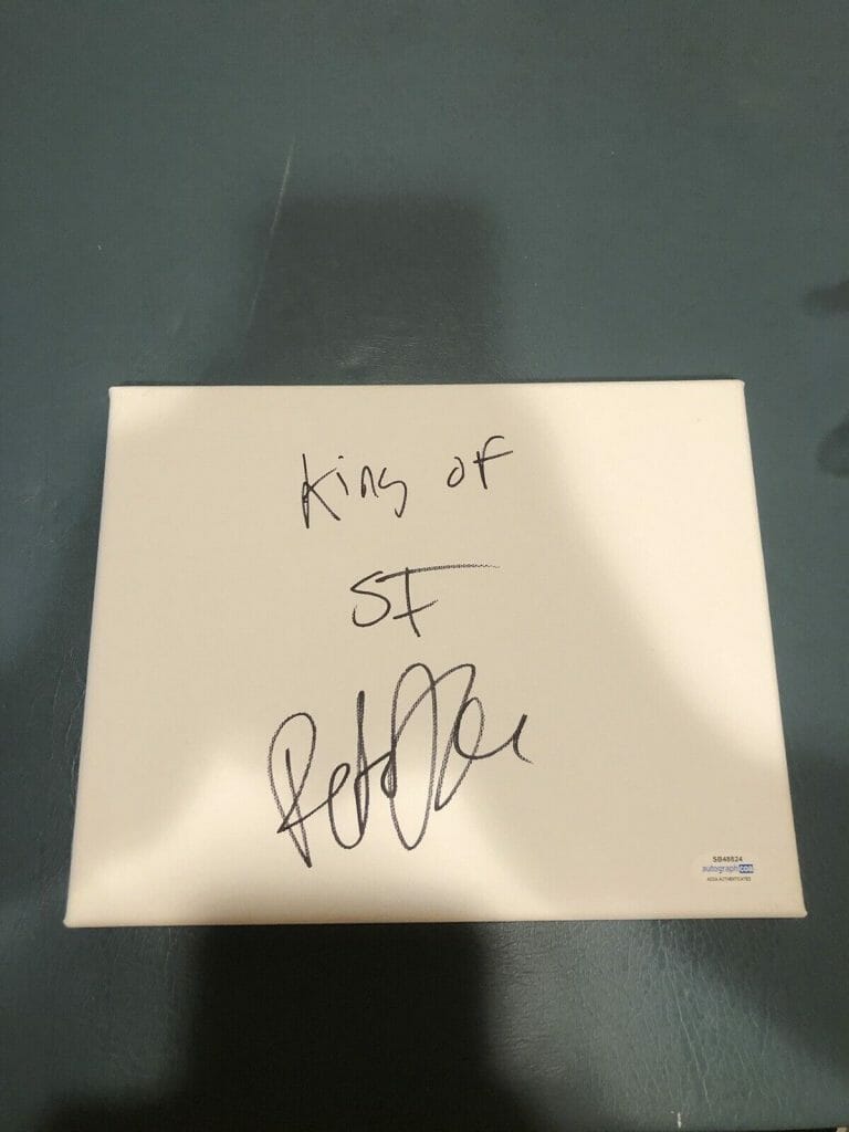 PETE DAVIDSON SIGNED AUTOGRAPH 8×10 CANVAS ACOA KING OF SI SNL COLLECTIBLE MEMORABILIA