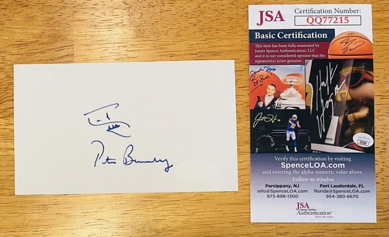 PETER BENCHLEY SIGNED AUTOGRAPHED 3×5 CARD W JAWS SKETCH JSA CERTIFIED AUTHOR
 COLLECTIBLE MEMORABILIA